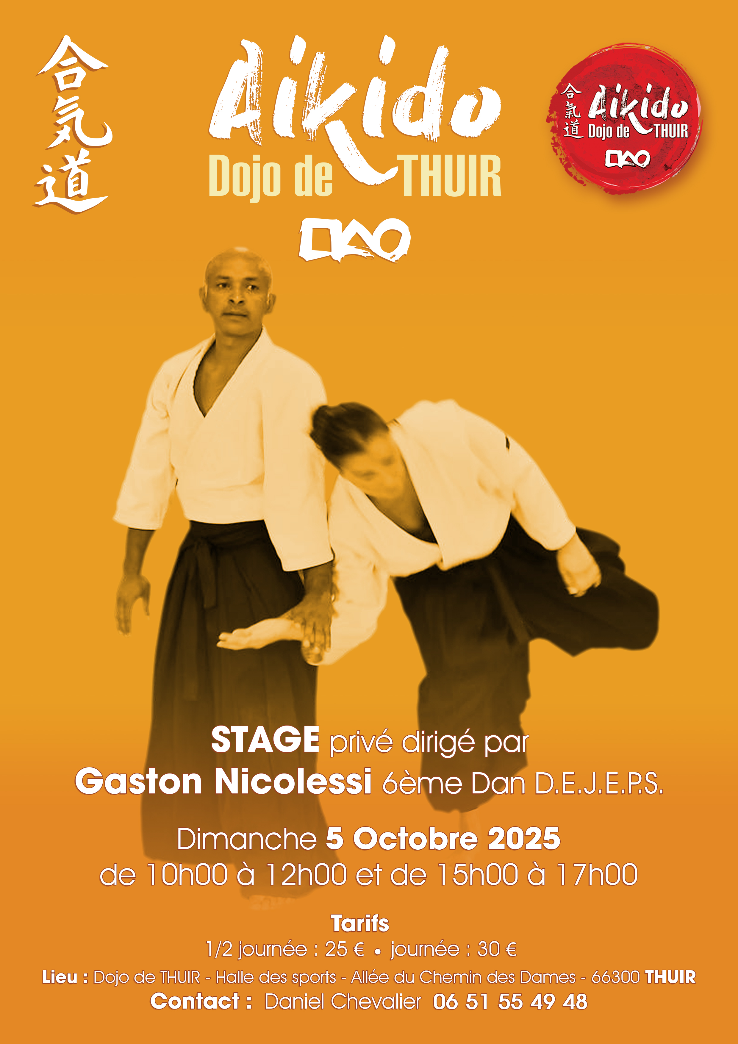 Stage Aikido Gaston Nicolessi Octobre 2025 THUIR