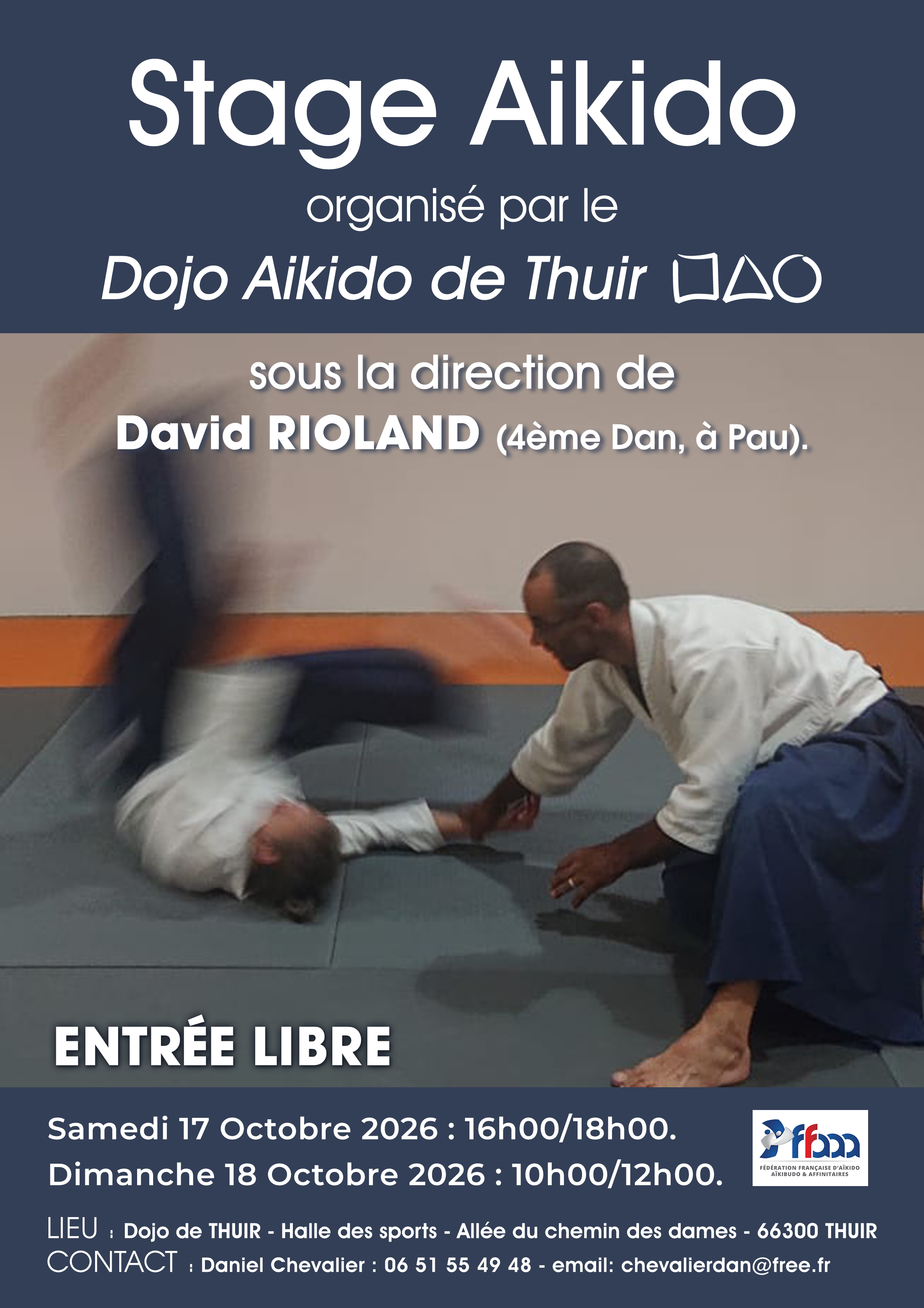 Stage Aikido David Rioland 2026 THUIR